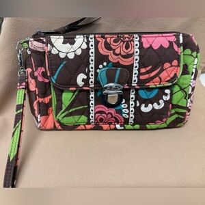 Vera Bradley Multicolor Floral Wristlet Clutch